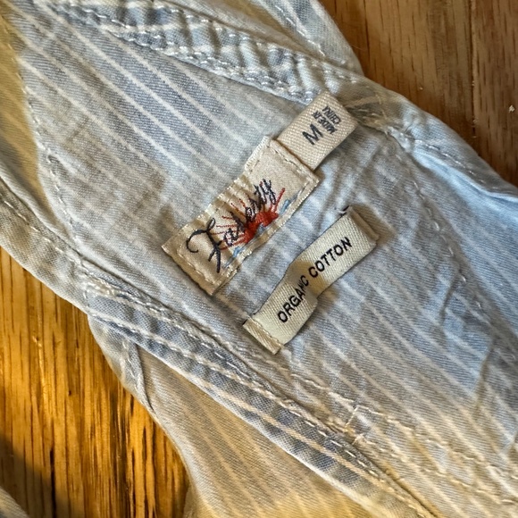 FAHERTY Railroad Stripe Tie-dye Overalls - Size M - Pristine Condition - Picture 5 of 6